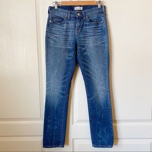 Madewell Slim Paint Splatter Boy Jean Size 27